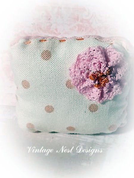 Pillow No.7 Dollhouse Miniature Handmade image 5
