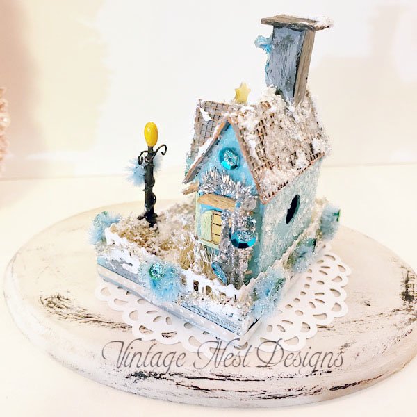 Putz Glitter Holiday House No.30 Handmade Miniature image 4
