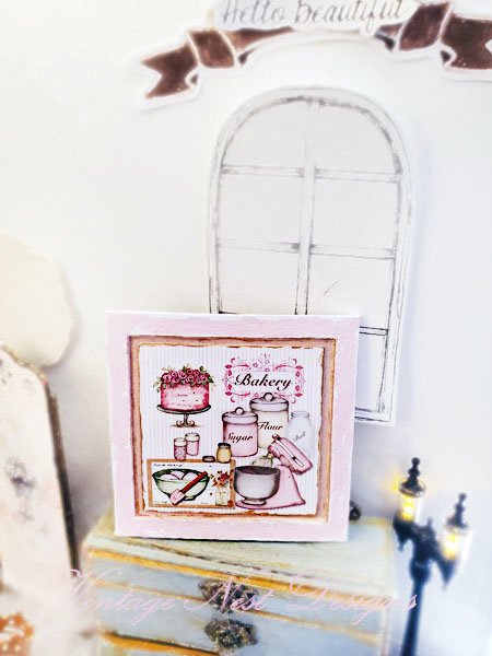 Bakery Pink Mixer No.1:5 Dollhouse Miniature Handmade image 4