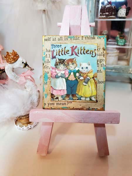 Three Little Kittens No.1:3 Dollhouse Miniature Handmade image 6