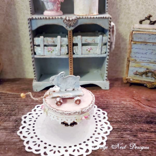 Toy Rabbit No.1 Handmade Dollhouse Miniature image 4