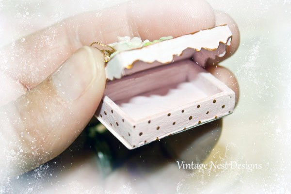 Box No.19 Dollhouse Miniature Handmade image 1