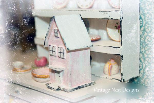 Putz House No.5 Handmade Miniature image 1