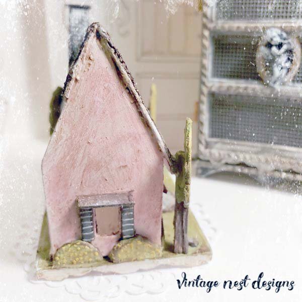 Shabby Pink Dollhouse No.3 Handmade Miniature image 9