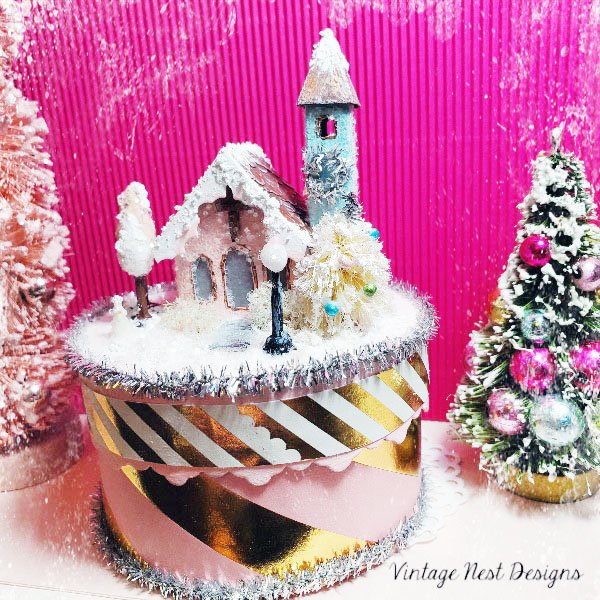 Christmas Church No.1 Handmade Miniature image 6