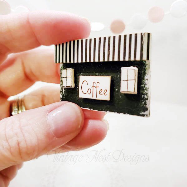 Coffee Sign No.8 Dollhouse Miniature Handmade image 1