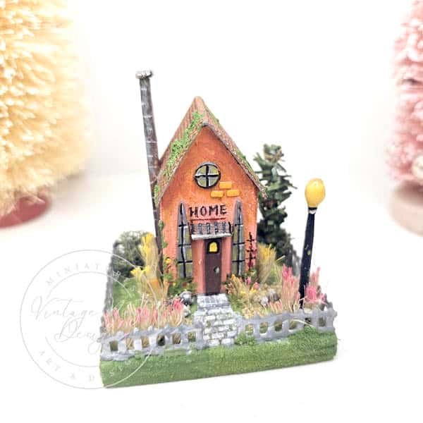 Putz House Miniature No.38 Handmade Miniature image 0