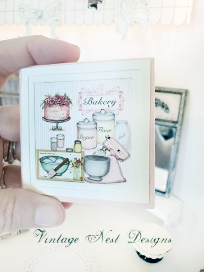 Bakery Pink Mixer No.1:6 Dollhouse Miniature Handmade image 4
