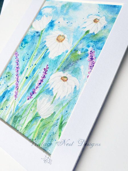 Flowers No.8 Original Watercolor Painting image 3