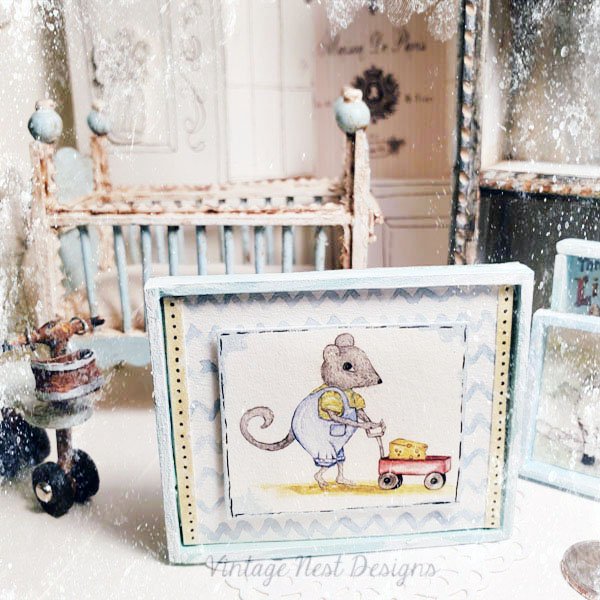 Mouse No.1:3 Dollhouse Miniature Handmade image 0