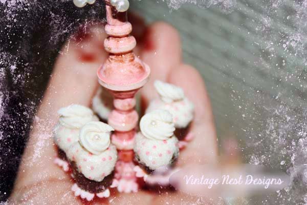Chandelier No.2 Dollhouse Miniature Handmade image 2