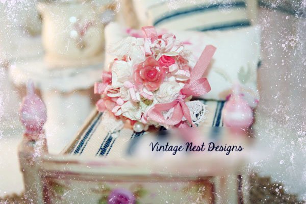 Wedding Bouquet No.1 Dollhouse Miniature Handmade image 0