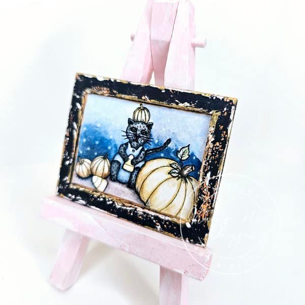 Candy Corn Kitty No.1:3 Dollhouse Miniature image 4