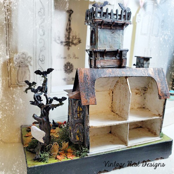 Haunted Halloween Dollhouse Mansion No.1 Handmade Miniature image 4