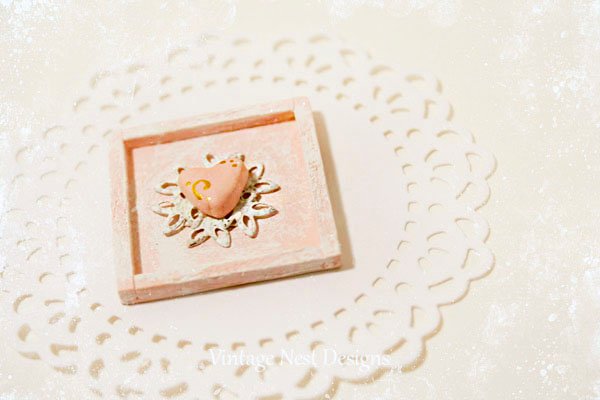Valentine Sweet Heart No.1 Dollhouse Miniature Handmade image 4