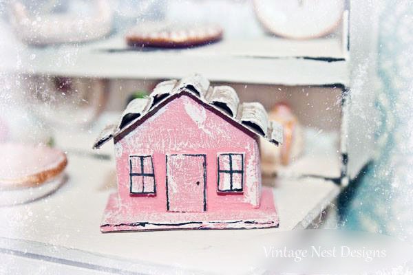 Putz House No.6 Handmade Miniature image 0