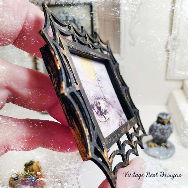 The Witch in the Boat No.1:1 Dollhouse Miniature Handmade image 1