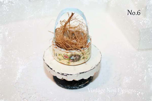 Bird Nest Baskets No.6 Handmade Miniature image 0