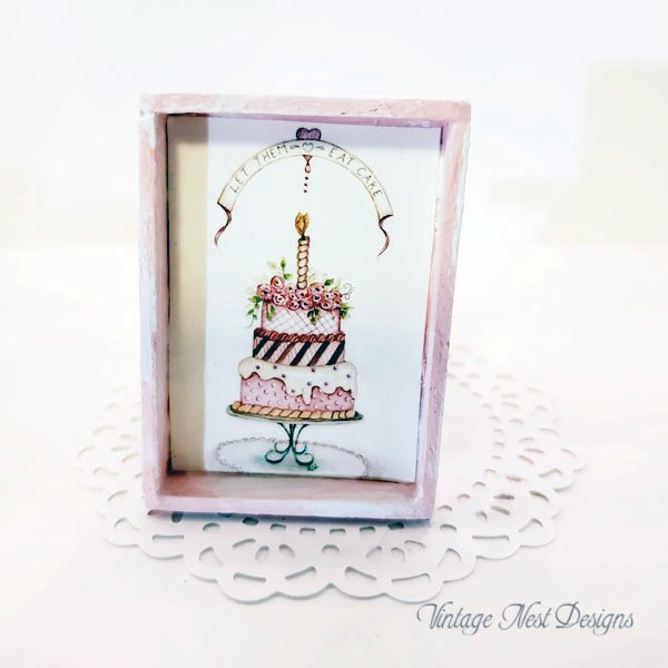 Cake No.8:1 Dollhouse Miniature Handmade image 0