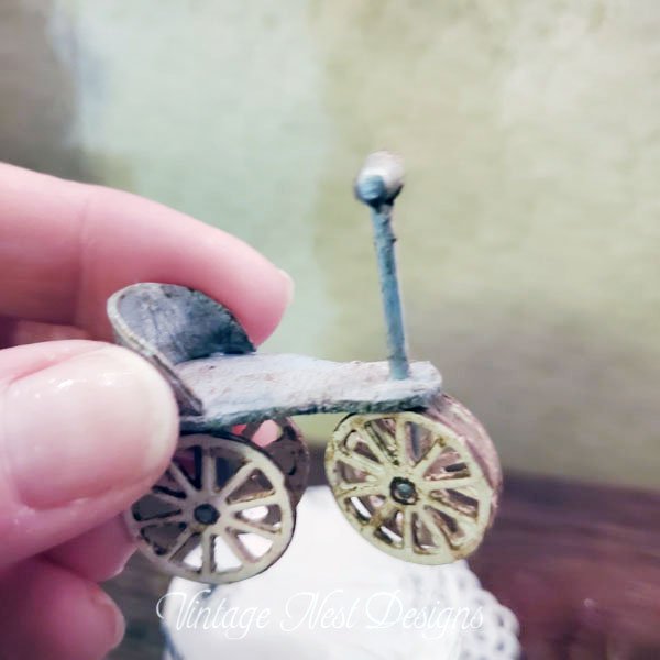 Scooter No.4 Wooden Toy Dollhouse Miniature Handmade image 1