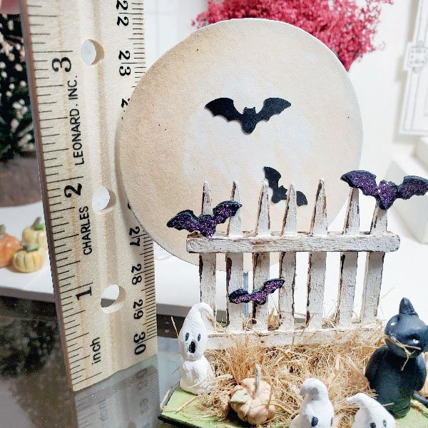 Halloween Scene No.1 Dollhouse Miniature Handmade image 1