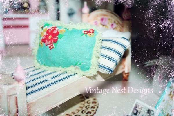 Pillow No.18 Dollhouse Miniature Handmade image 0
