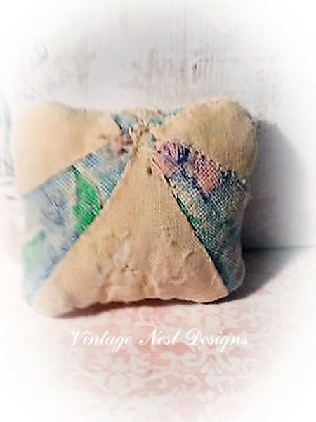 Bird Pillow No.1 Dollhouse Miniature Handmade image 1