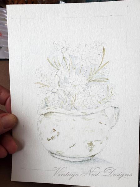 Daisies No.1 Original Watercolor Painting image 8