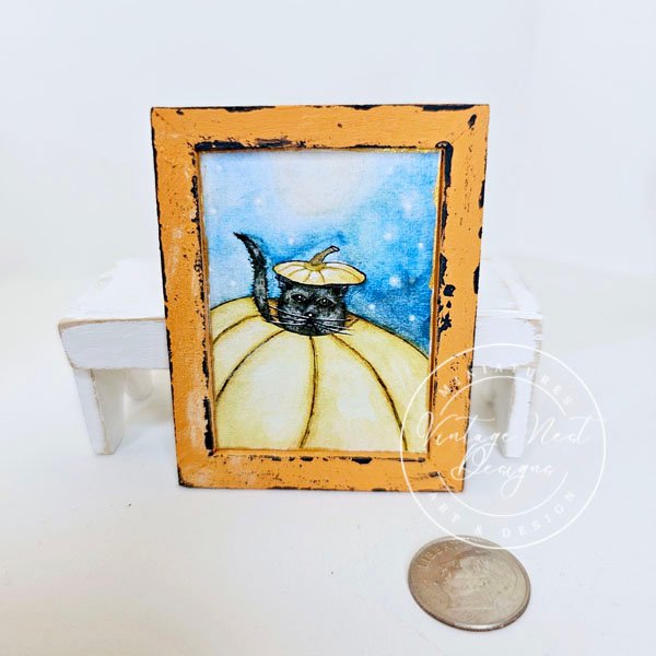Pumpkins Kitty No.1:1 Dollouse Miniature image 2