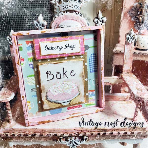 Bakery Sign No.18 Dollhouse Miniature Handmade image 0