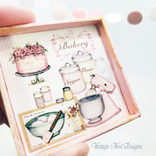 Bakery Pink Mixer No.1:1 Dollhouse Miniature Handmade image 4