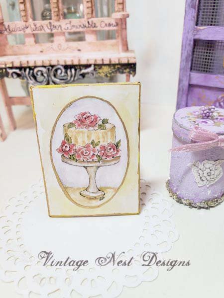 Cake No.11:1 Dollhouse Miniature Handmade image 1