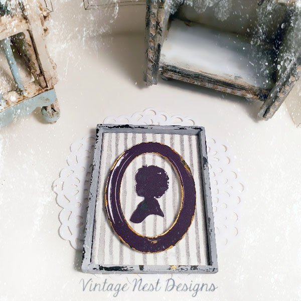 Vintage Child Silhouette No.1:1 Handmade Dollhouse Miniature image 3