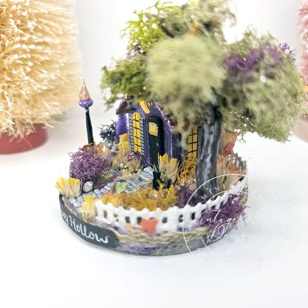 Putz Halloween House Miniature No.47 Handmade image 4