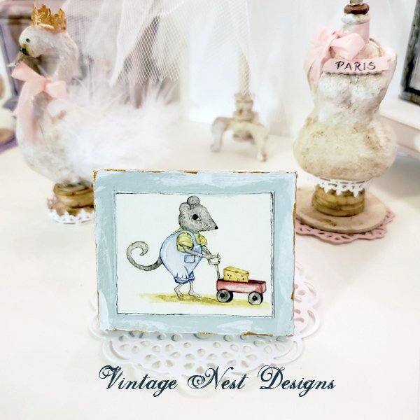 Nursery Mouse No.1:2 Dollhouse Miniature Handmade image 9
