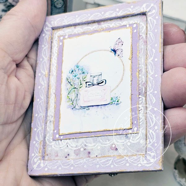 Miss Dior Perfume No.1:1 Dollhouse Miniature Handmade Wooden Framed Art image 7