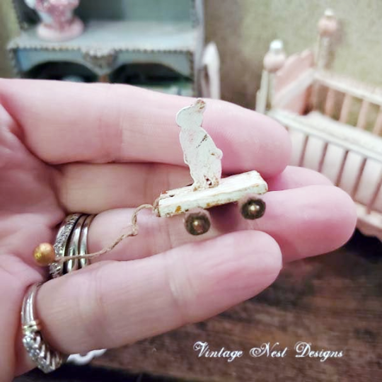 Toy Rabbit No.2 Handmade Dollhouse Miniature image 1