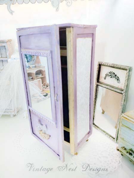 Amoire Wardrobe No.2 Dollhouse Miniature Handmade image 6