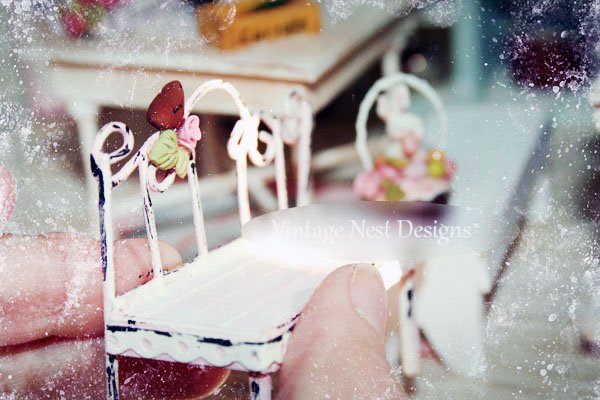 Bench No.6 Dollhouse Miniature Handmade image 3