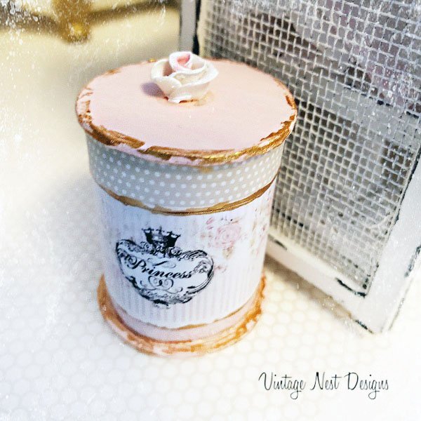 Box No.98 Dollhouse Miniature Handmade image 1