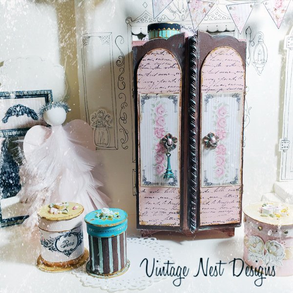 Amoire Wardrobe No.1 Dollhouse Miniature Handmade image 11