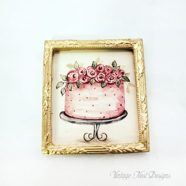 Cake No.7:7 Dollhouse Miniature Handmade image 6