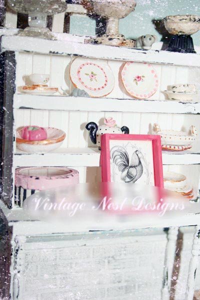 Rooster No.1:3 Dollhouse Miniature Handmade image 2