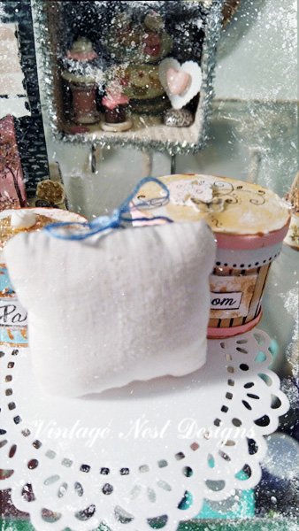 Pillow No.4 Dollhouse Miniature Handmade image 4
