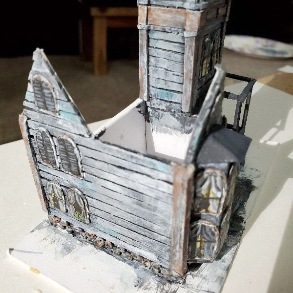 Haunted Halloween Dollhouse Mansion No.1 Handmade Miniature image 29