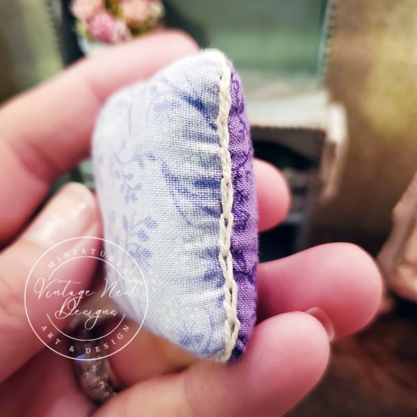 Pillow No.6 Dollhouse Miniature Handmade image 1
