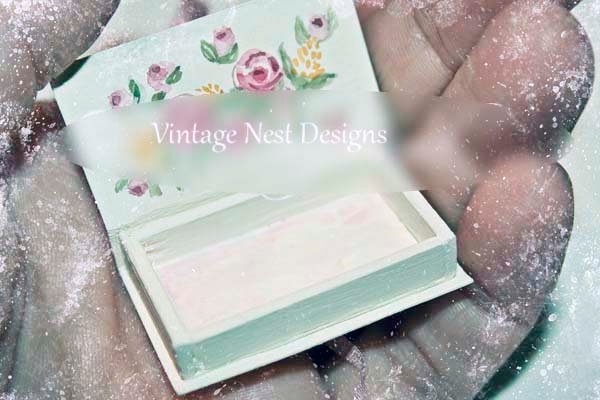 Box No.4 Dollhouse Miniature Handmade image 1