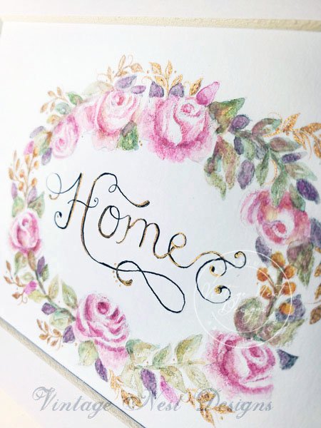 Flowers Home No.1 Original Watercolor Painting image 2