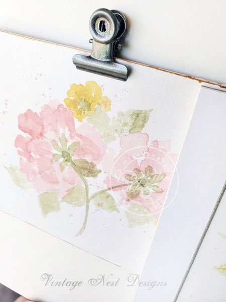 Flourishes No.17 Original Watercolor Painting image 7