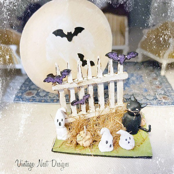 Halloween Scene No.1 Dollhouse Miniature Handmade image 4